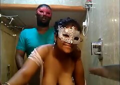 Picked Up yam-sized titty Indian super-bitch Fucked Hard From Behind in Shower