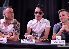 Chris Loan do a job interview for the 18 years twink William Lefort