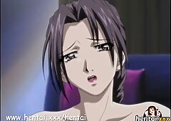 MILF slut gets fucked hard in gangbang - Hentai.xxx