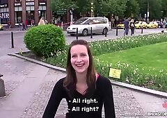 Bitch STOP - Pretty brunette fucking in public toilet