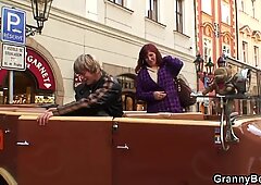 70 years older grandma rails stranger's cock