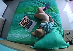 watching porn and masturbating