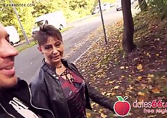 UGLY & OLD - MILF, almost GRANNY public fuck RUBINA dates66