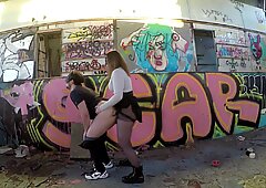 I Dominate my Husband in an Abandoned Pool