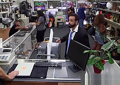 Pawnbroker facializes real straight bear