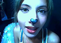 Valentina Castiblanco - Blonde latina, cute face and mouth teaser