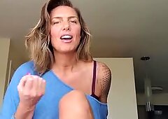 Mikayela Miles huge feet tease