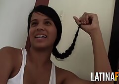 Busty latina dripping pussy juice from that hot bang