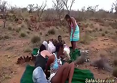 african safari groupsex orgy in nature